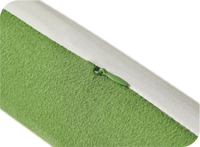 Two-sided cover zipper
